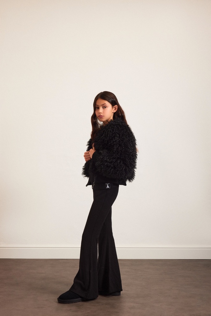 Zwarte Flare Broek Stretch